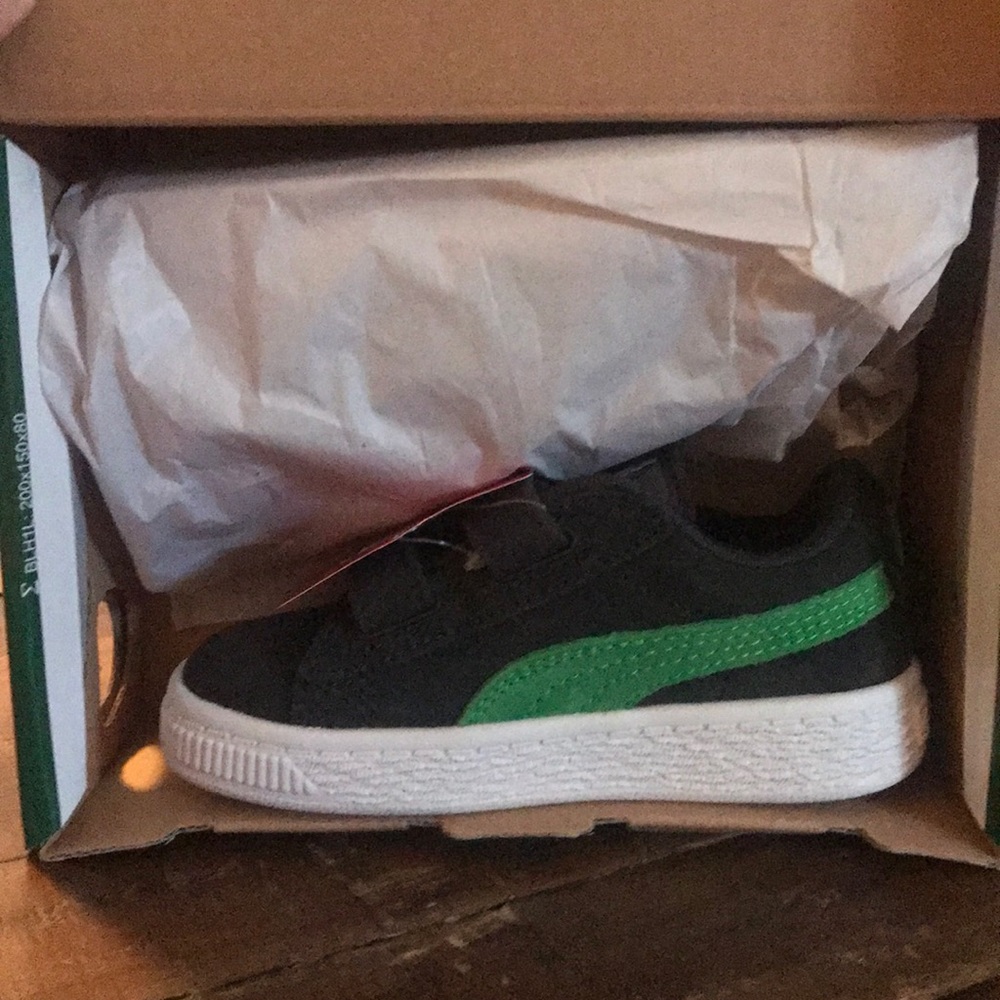Kids Puma Suede 2 Straps sneakers in Asphalt